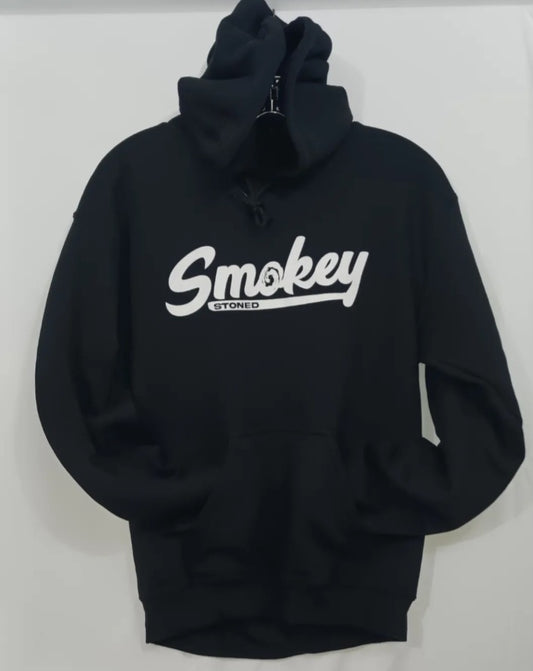 Black Pull Over Graphic Hoodie
